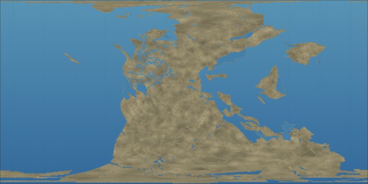 The flat map of the Earth 250 million years ago: almost all the land in one continent, in one ocean
